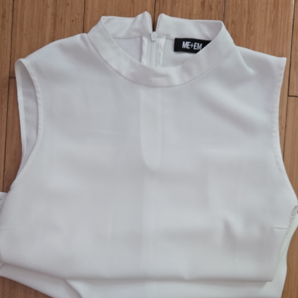 ME+EM White Sleeveless Top